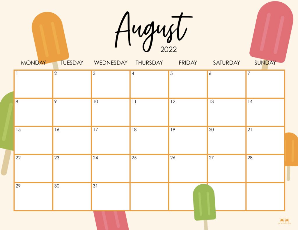 August calendars