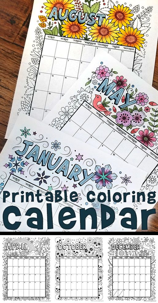 Printable coloring calendar for and woo jr kids activities childrens publishing kids calendar coloring calendar calendar printables
