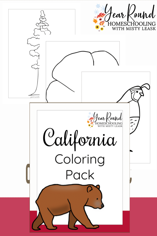 California coloring pages