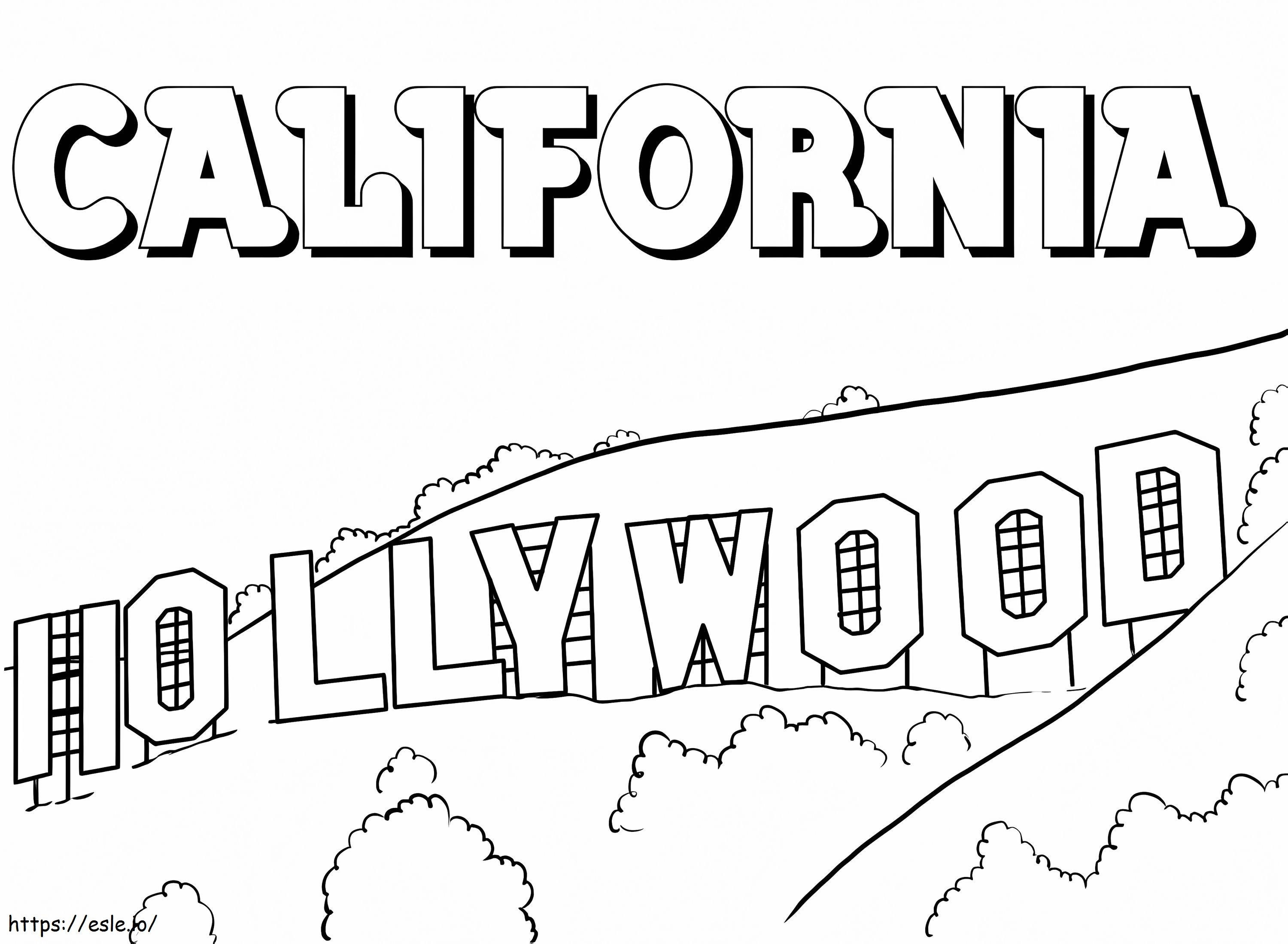 California printable coloring page