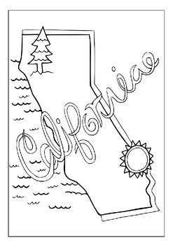 California state landmarks printable coloring pages collection delight