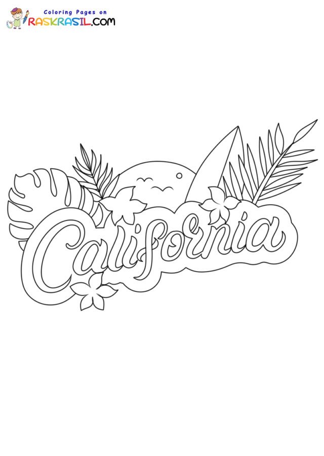 California coloring pages printable for free download