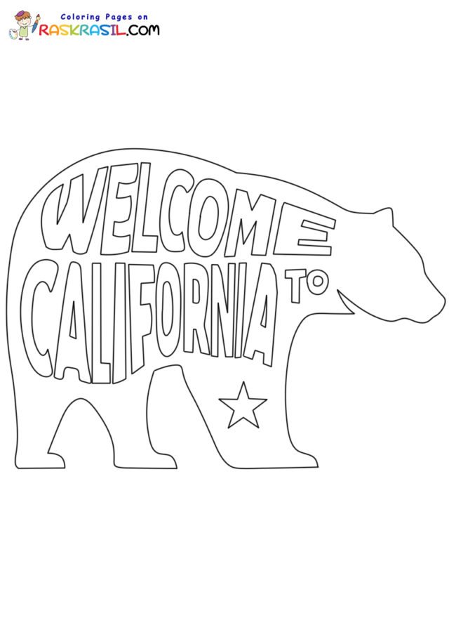 California coloring pages printable for free download