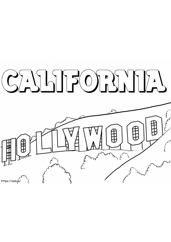 California printable coloring page
