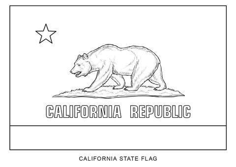 Flag of california coloring page from california category select from printable crafts of cartâ california state flag flag coloring pages california flag