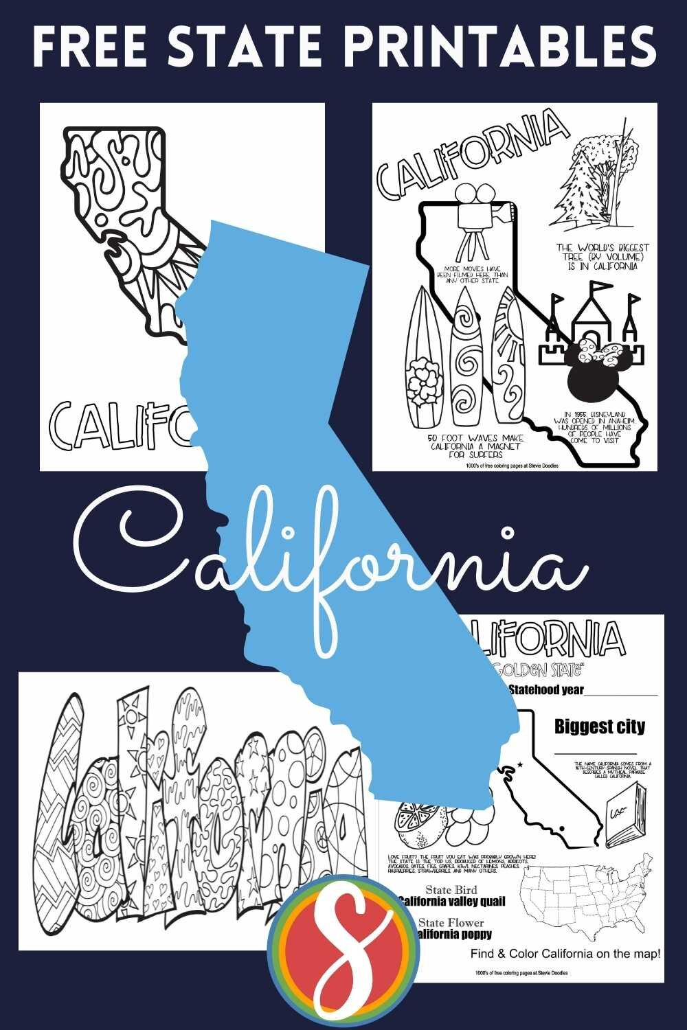 Free california printable coloring page activities â stevie doodles free printable coloring paâ coloring pages free printable coloring pages free coloring pages