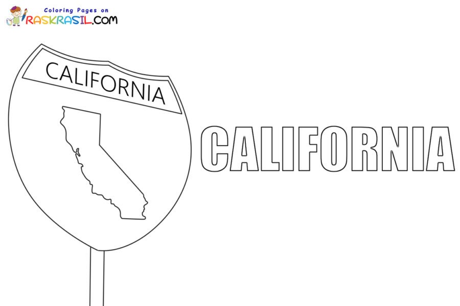 California coloring pages printable for free download