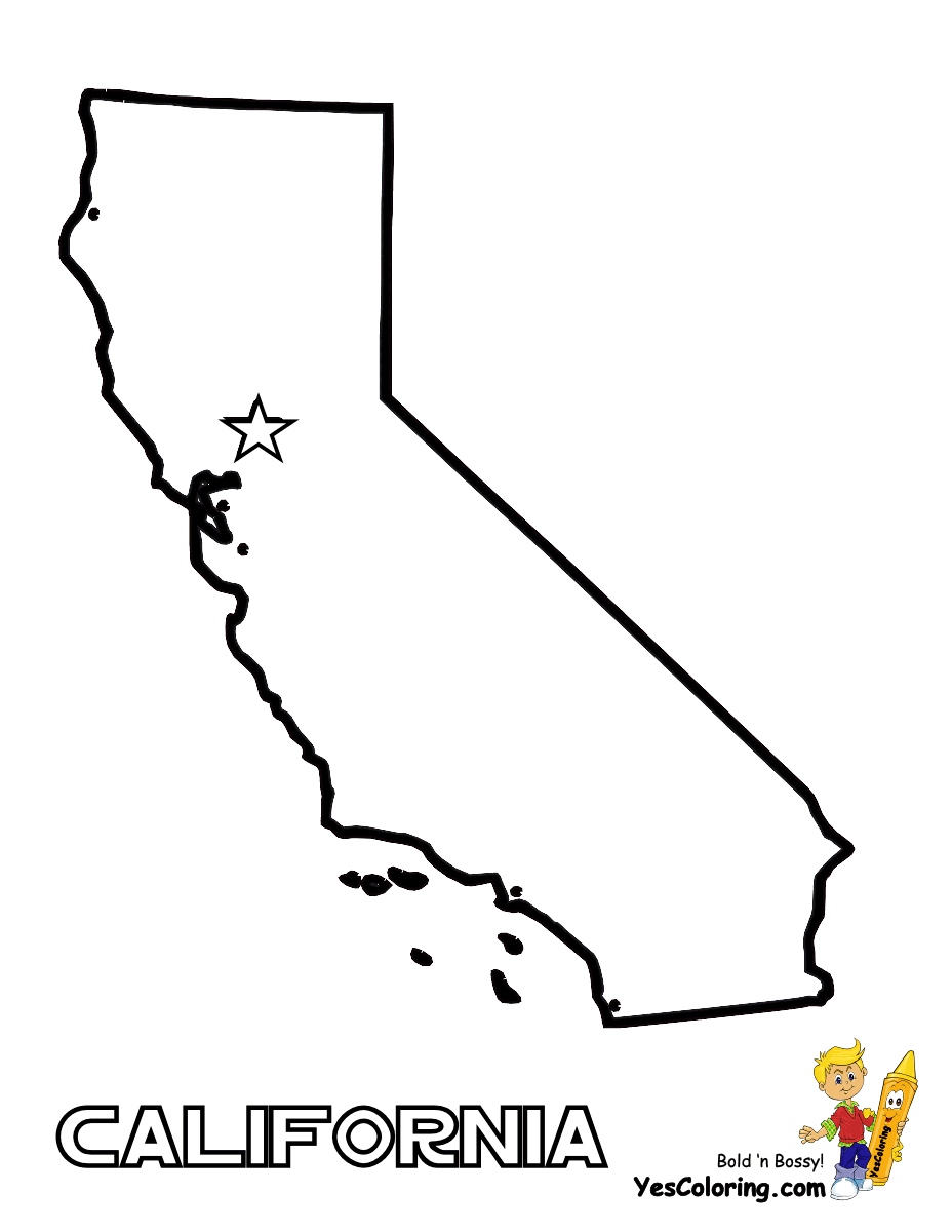Californiastatemapatcoloring