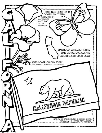 California coloring page social studies california history th grade social studies