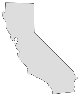 California â map outline printable state shape stencil pattern â diy projects patterns monograms designs templates