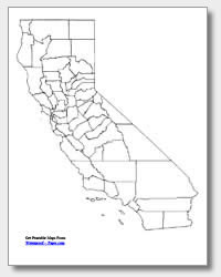 Printable california maps state outline county cities