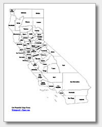 Printable california maps state outline county cities