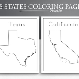 Us state coloring page geography color page social