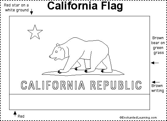 California flag printout