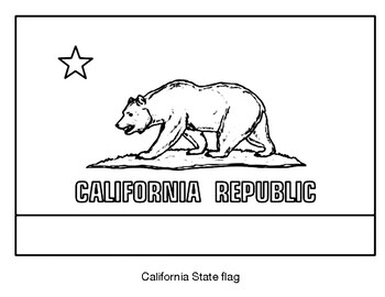 California state flag blank by northeast education tpt