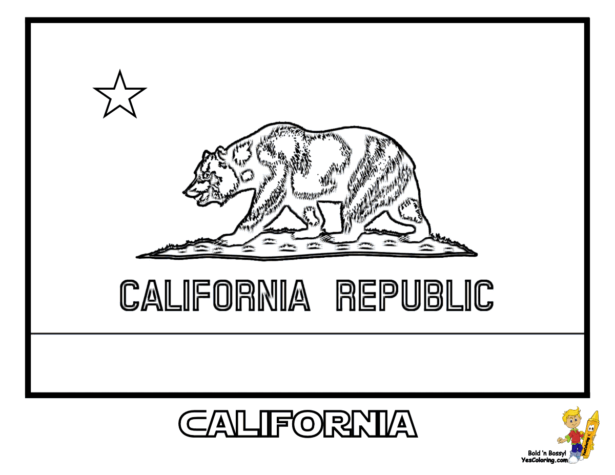 Californiastateflagcoloringatcoloring