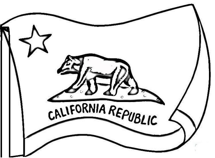 California state flag coloring pages