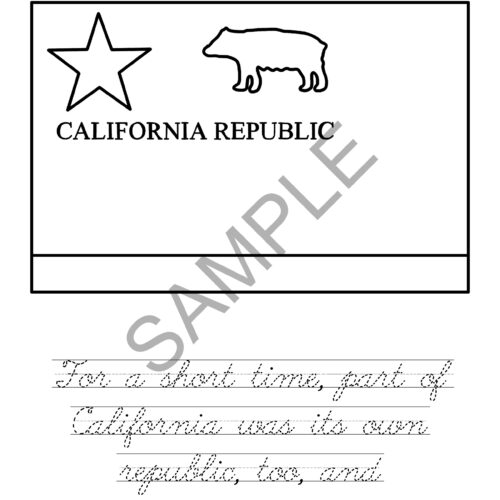 History of flags in america coloring book