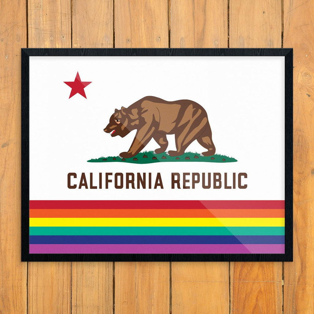California republic diversity state flag print â fridgedoor