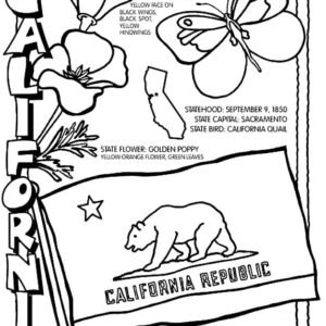 California coloring pages printable for free download