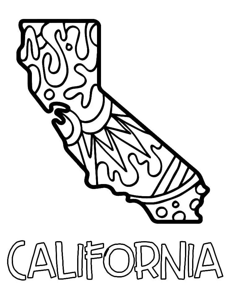 California malvorlagen