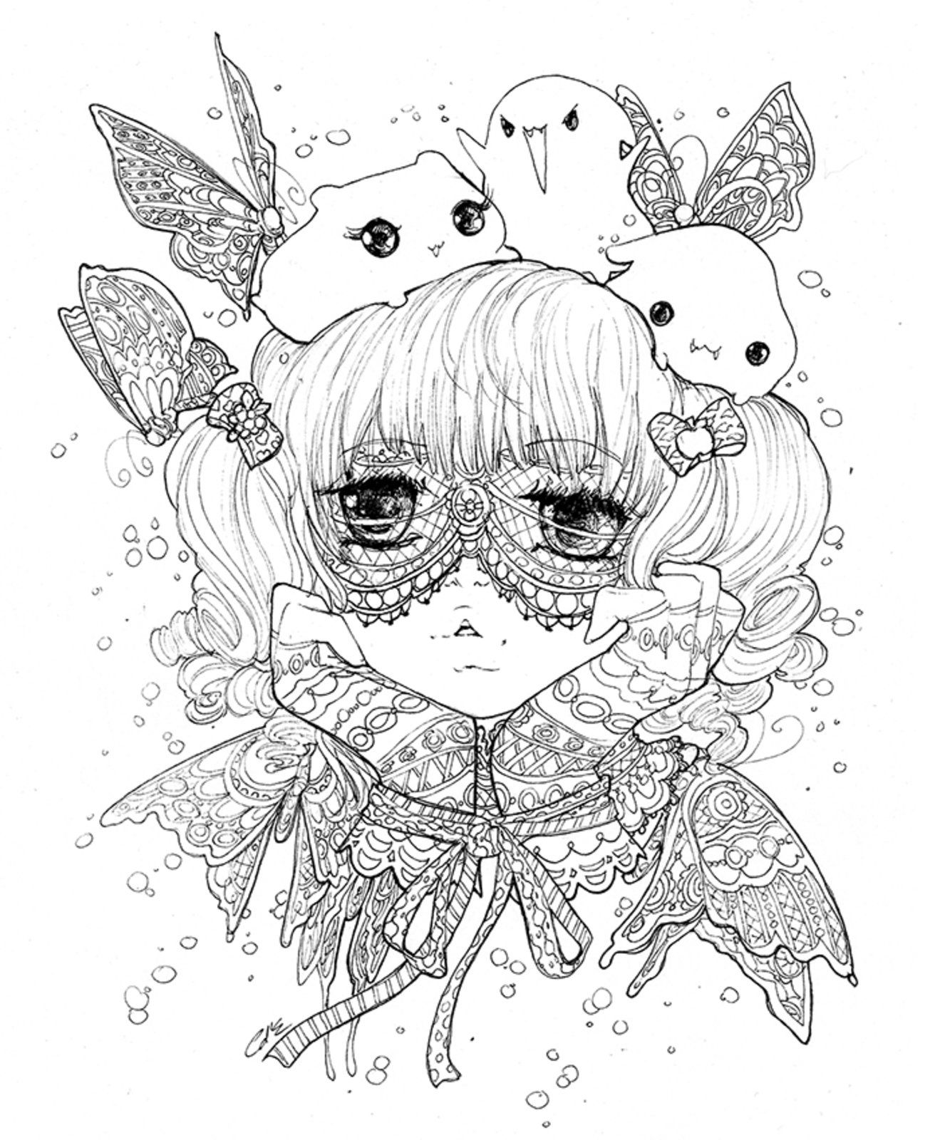 Camilla derrico dances with dreams invisible friends manga coloring book art pages coloring pages
