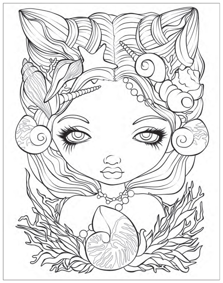 Best mermaid coloring pages coloring books