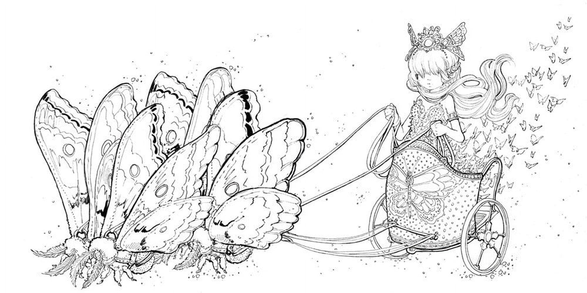 Pop manga coloring book a surreal journey through a cute curious bizarre and beautiful world paperback