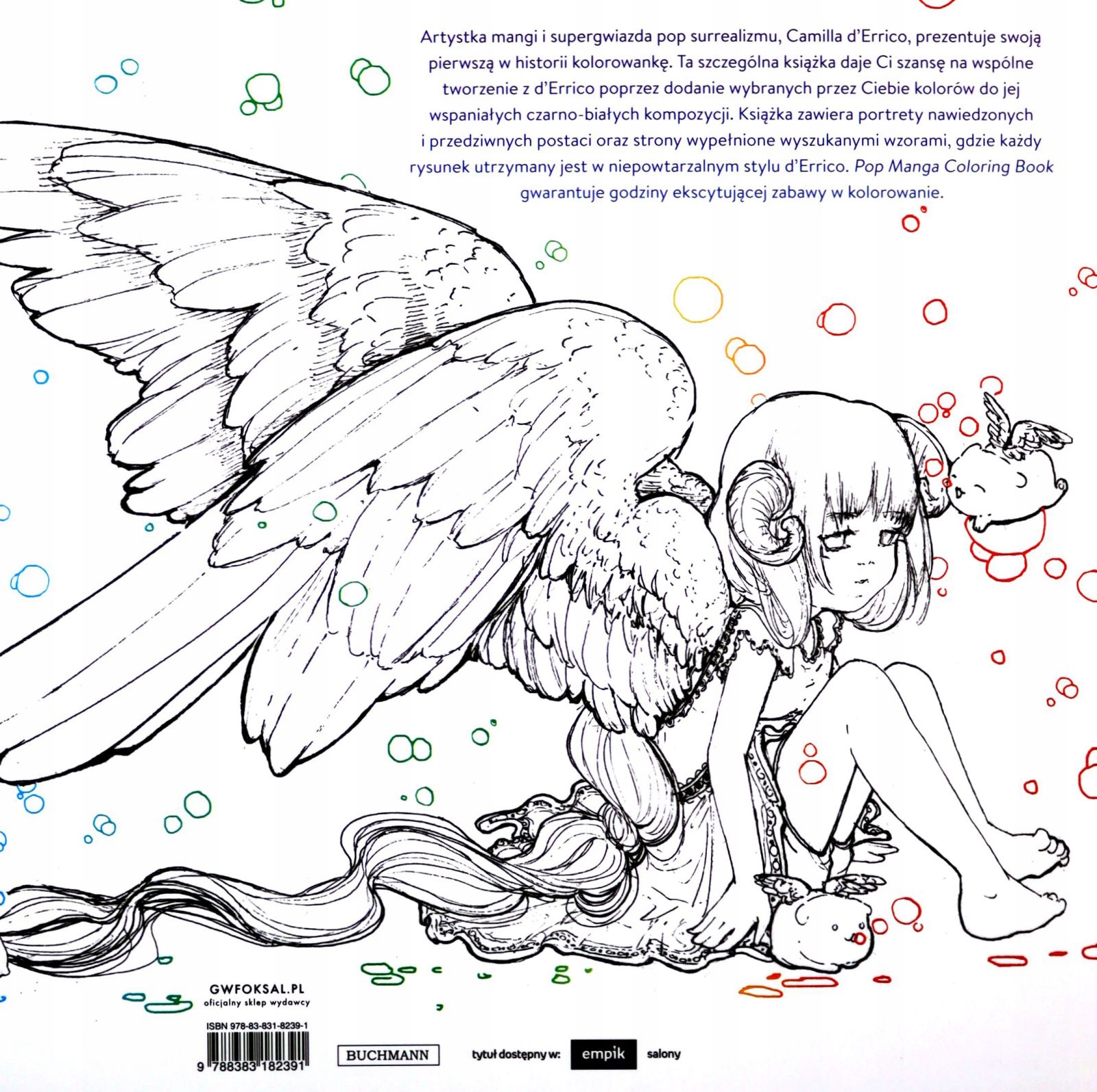 Pop manga coloring book