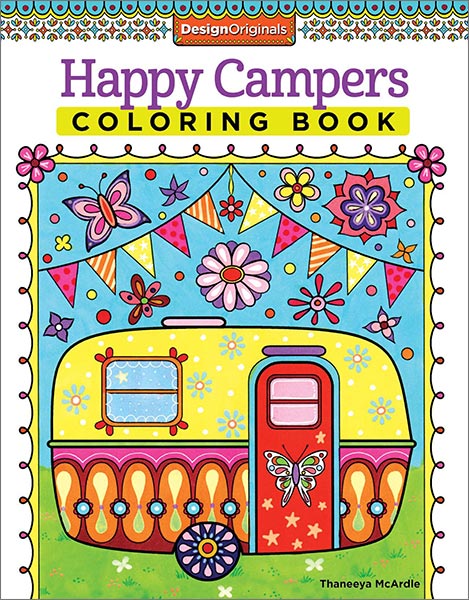 Happy campers coloring book by mcardle â