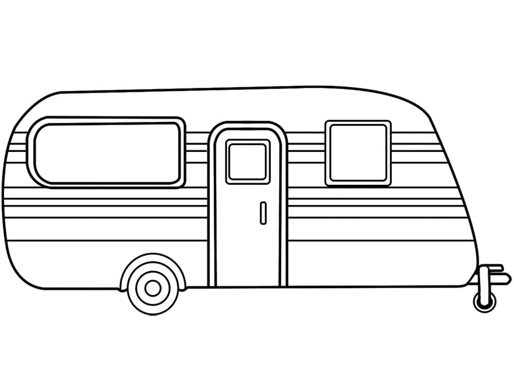 Caravan coloring pages