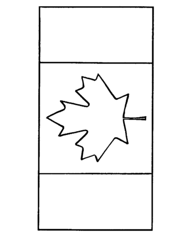 Bluebonkers canada day color the flag of canada