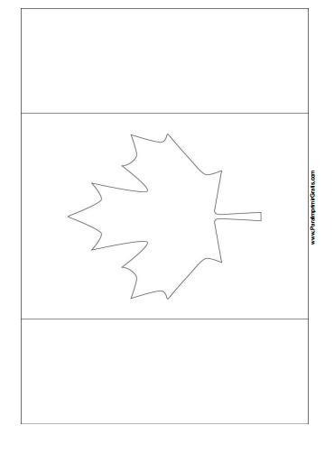 Canada flag coloring page â free printable