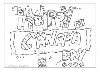 Canada day louring pages