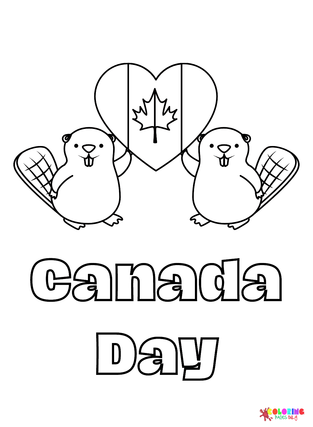 Canada day coloring pages printable for free download