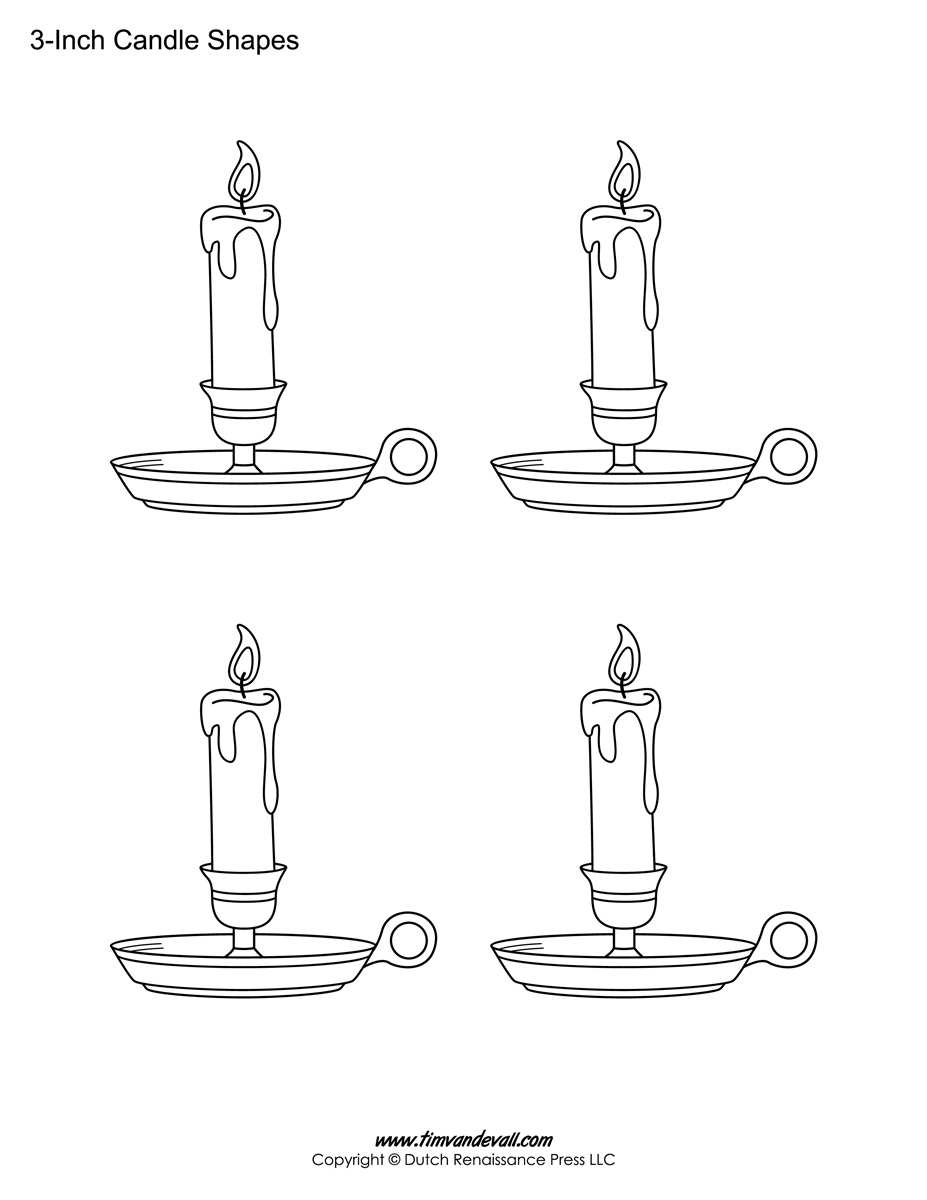 Printable candle template â tims printables