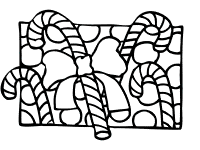 Candy cane coloring pages and patterns