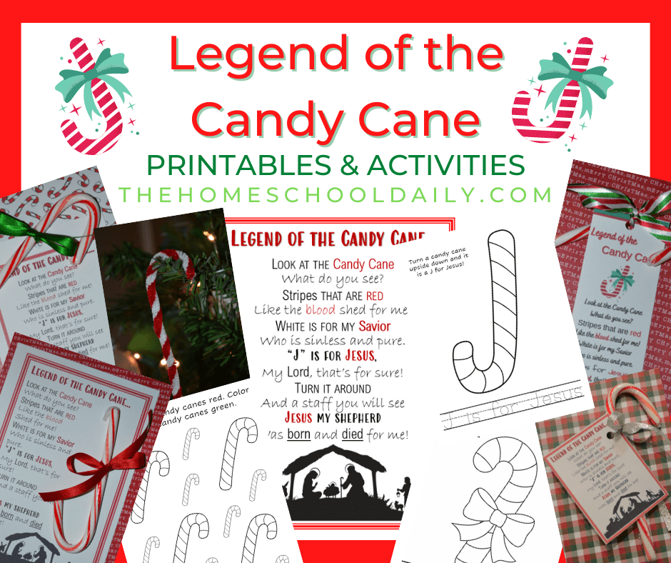 Legend of the candy cane printables