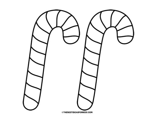 Candy cane template free printables