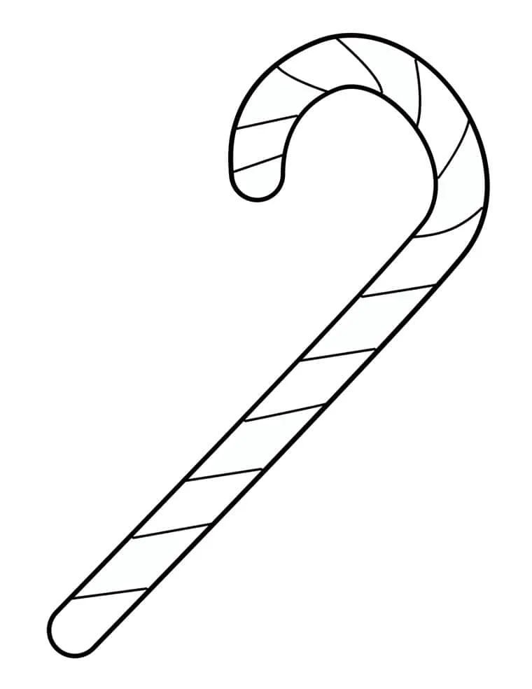 Free christmas candy printable template candy canes