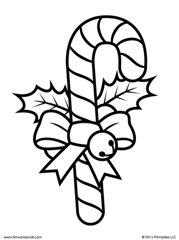Candy cane decorations â tims printables