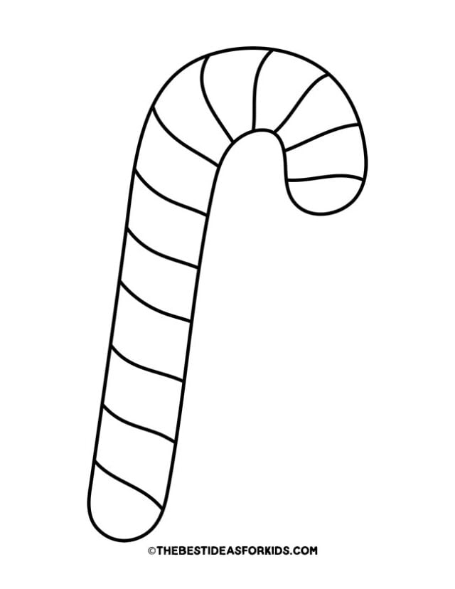 Candy cane template free printables