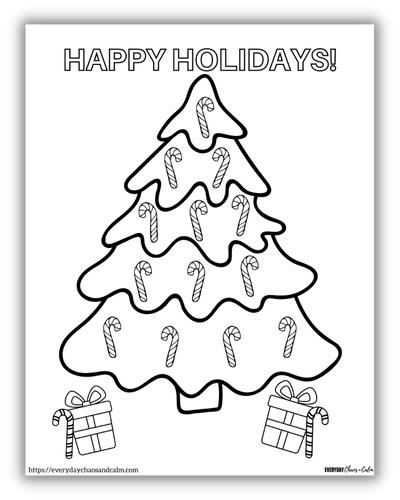 Free candy cane coloring pages printable pdf