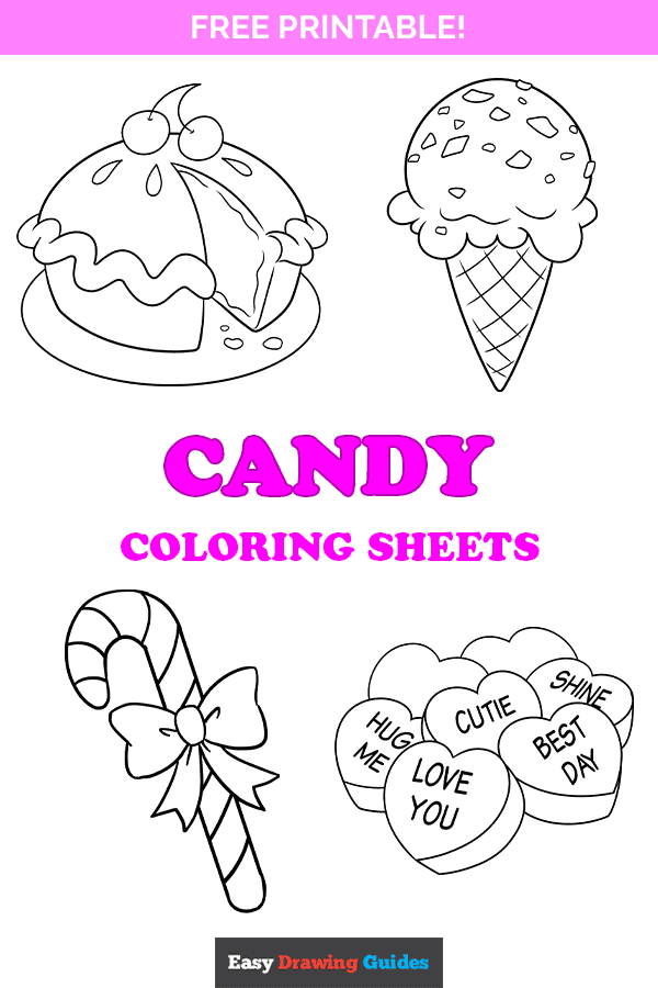 Free printable candy coloring pages for kids