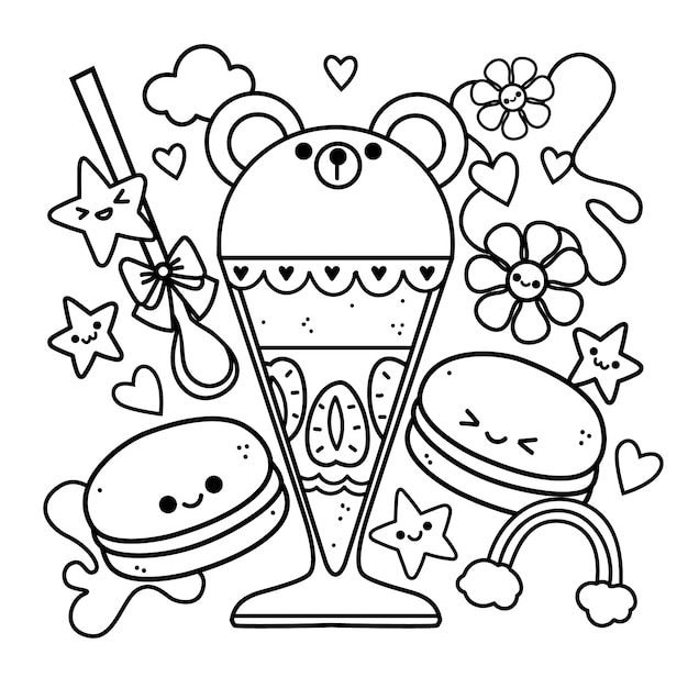 Candy coloring page images