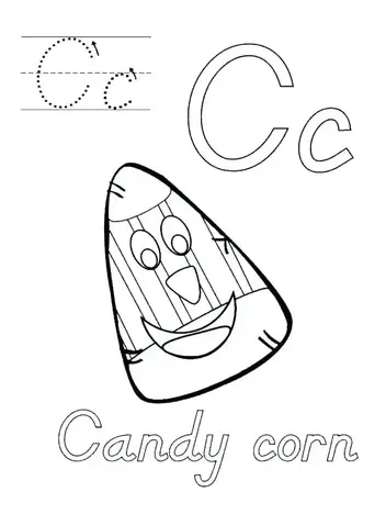 Fun candy corn coloring pages