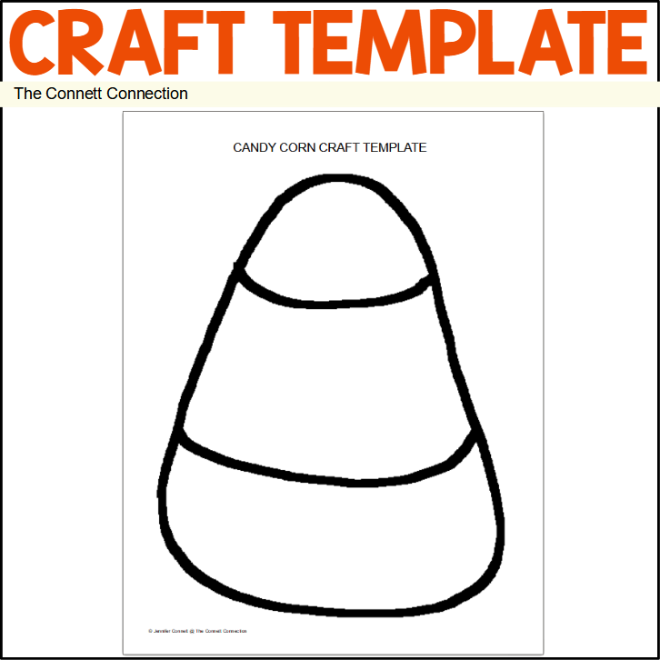 Candy corn craft made by teachers