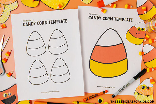 Candy corn template free printables