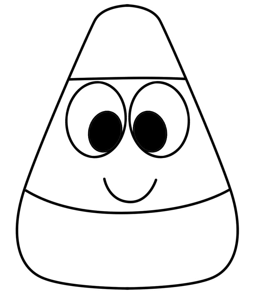 Happy candy corn fãrbung seite