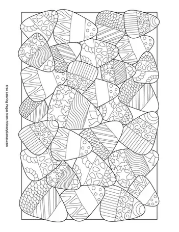 Fun candy corn coloring pages